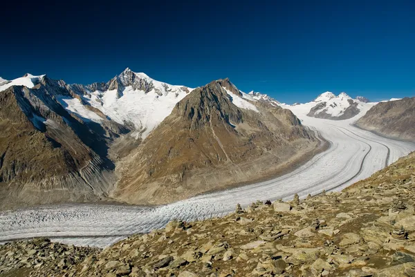 Παγετώνας Aletsch — Φωτογραφία Αρχείου