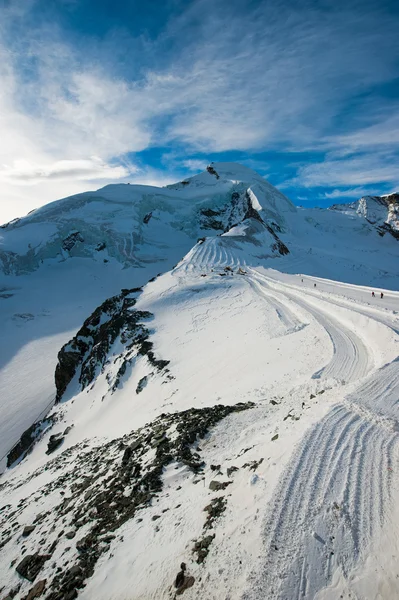 Allalinhorn w zimie — Zdjęcie stockowe