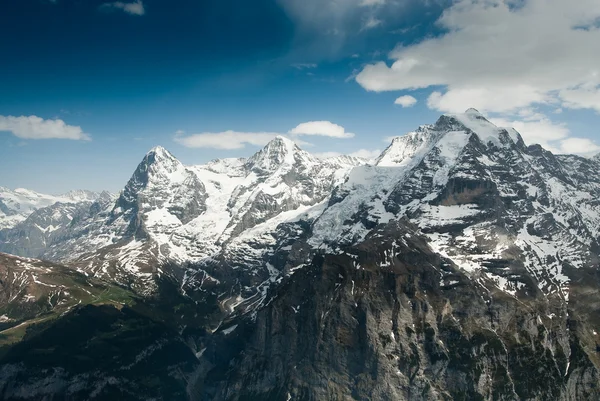 Eiger Monch e Jungfrau — Fotografia de Stock