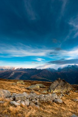 Fiescheralp at dusk clipart