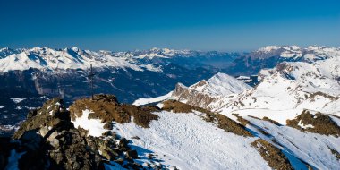 Panorama lenzerheide yukarıda