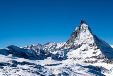 Matterhorn in winter clipart
