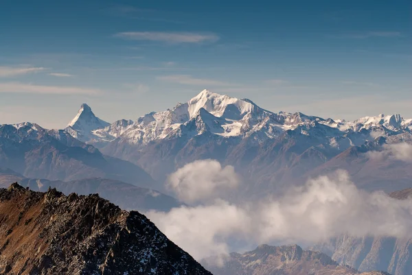 Matterhorn és weisshorn — Stock Fotó