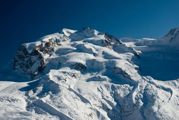 Monte rosa in winter — Stock Photo, Image