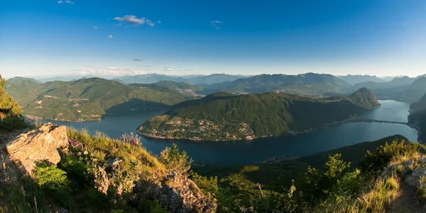 stock image Monte san giorgio panorama