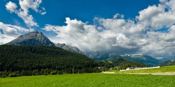 Mountains at Scuol — Stock Photo, Image