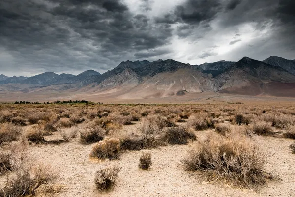 Темні хмари в долині смерті — стокове фото