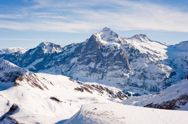 grindelwald yukarıda wetterhorn