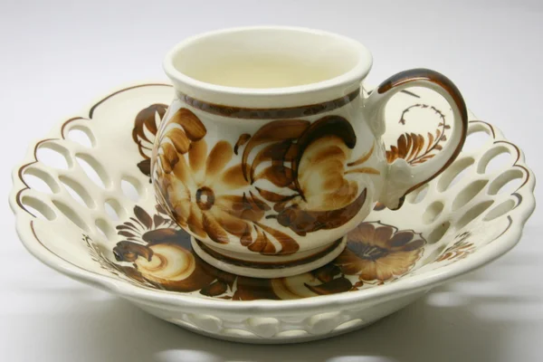 茶壶和碗 — 图库照片