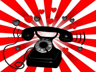 Old phone clipart