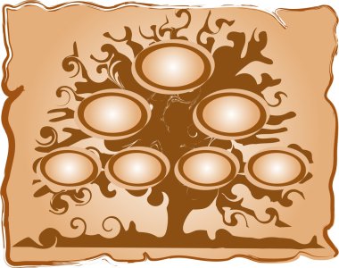 Genealogical tree clipart