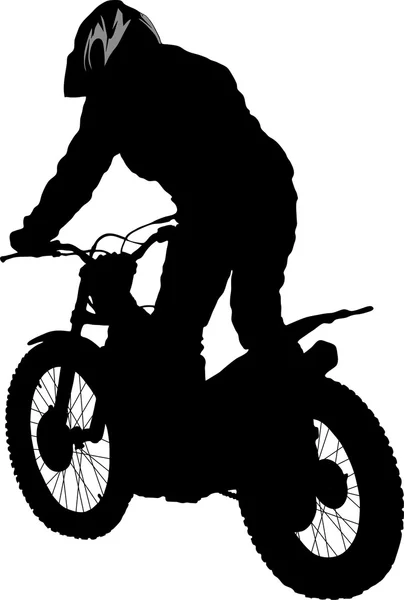 Motociclista — Vettoriale Stock