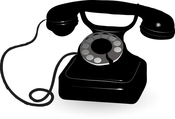 Vieux téléphone — Image vectorielle