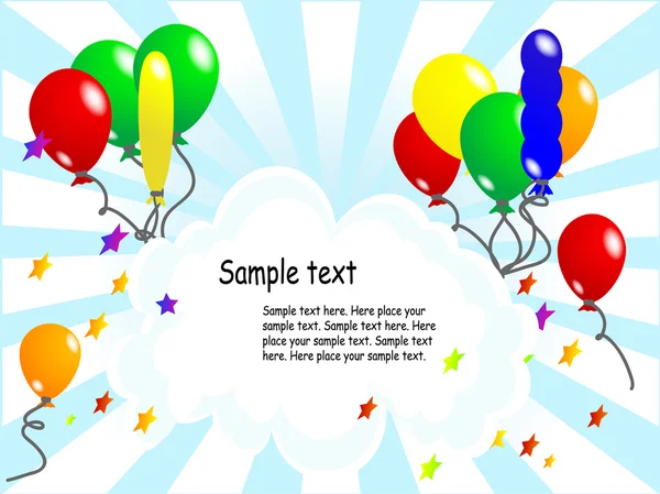 Balloon party background — Stock Vector