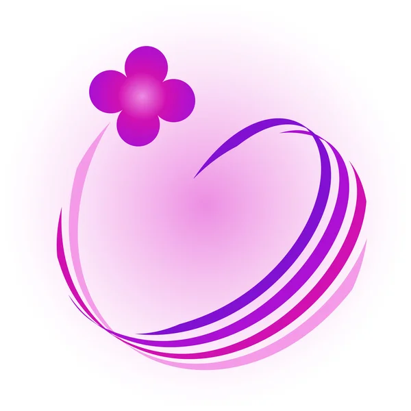 Violette bloem — Stockvector