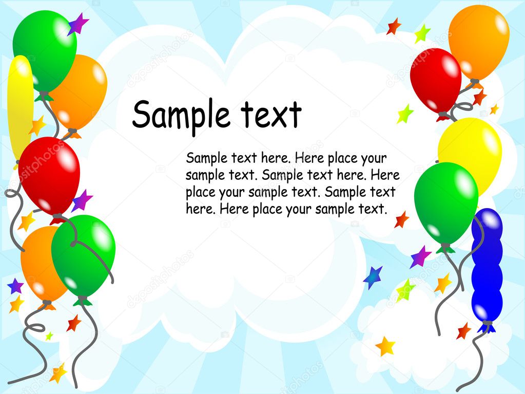 Balloon party background