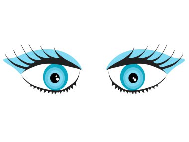 Blue eyes clipart