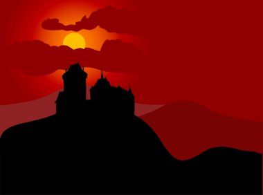 Castle on the hill clipart