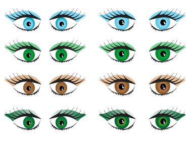 Women eyes clipart