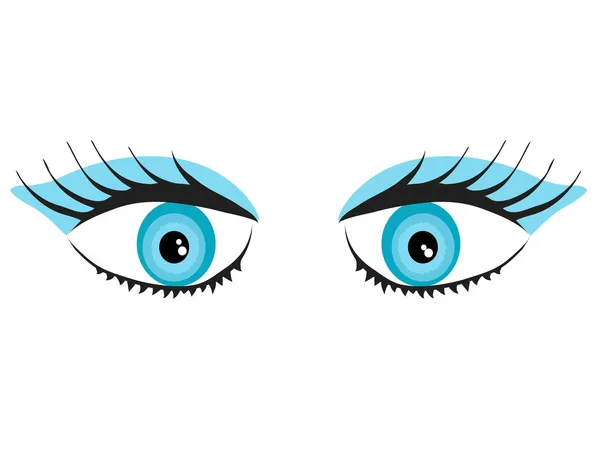 Blauwe ogen — Stockvector