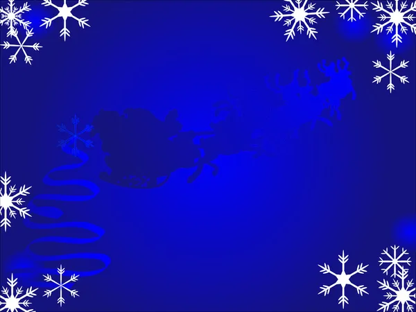 Sininen joulu — vektorikuva