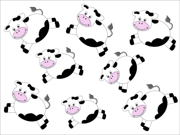 Cows pattern — Stock Vector