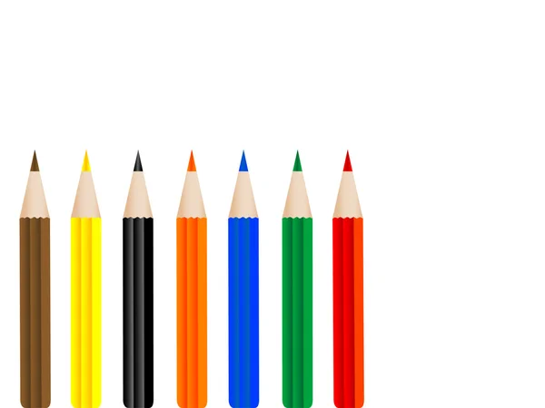 Coloured pencils — Stock Vector