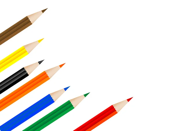 Lápis coloridos —  Vetores de Stock