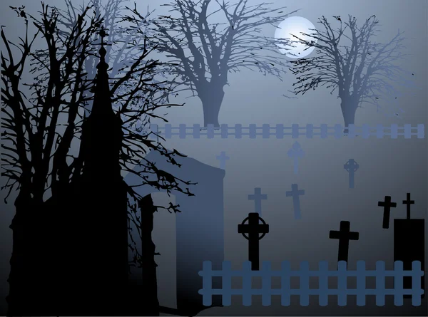 Kyrkogård — Stock vektor