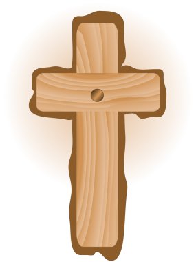 Wooden cross clipart