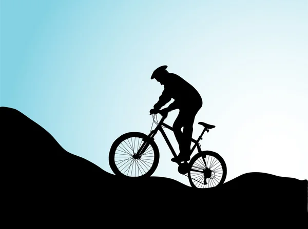 Dağ Bisikleti — Stok Vektör