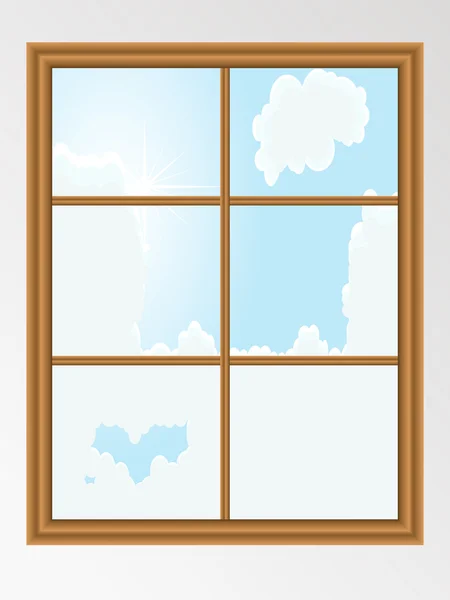 View from window — Stock Vector