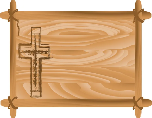 Cadre avec croix — Image vectorielle