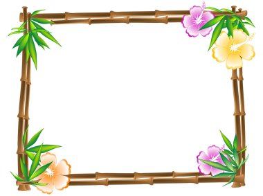 Bamboo frame clipart