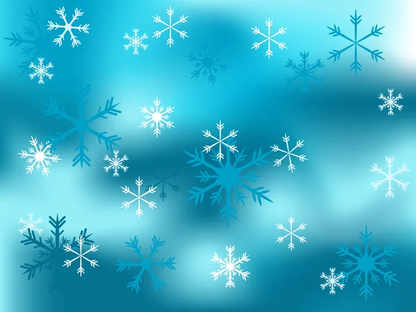 Jul snöiga bakgrund — Stock vektor