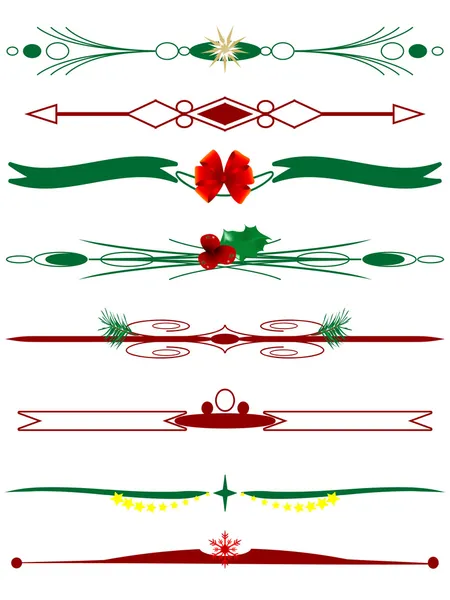 Frontières de Noël — Image vectorielle