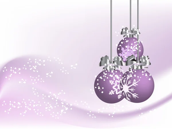 Violet Kerstmis — Stockvector