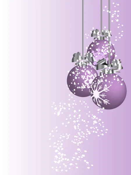 紫圣诞 — 图库矢量图片