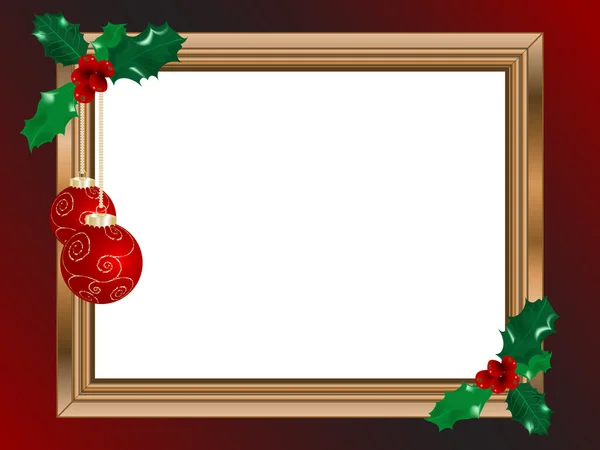 Kerstmis frame — Stockvector
