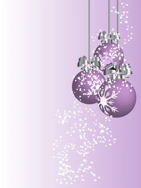 Violet christmas — Stock Vector
