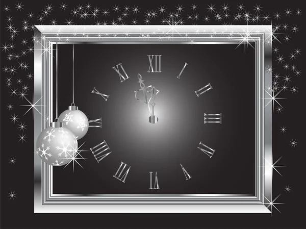 Horloge de minuit — Image vectorielle
