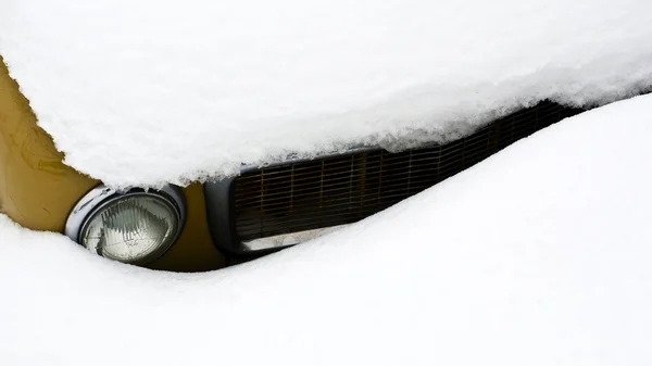 stock image Carfront in snow