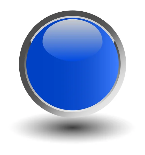 Mavi parlak web düğmesi — Stok fotoğraf
