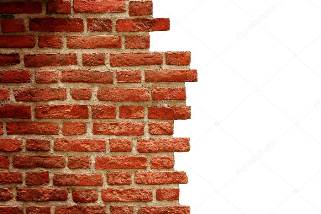 Old brick wall with white copy space