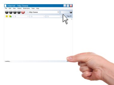 (Internet tarayıcı) penceresinde ha