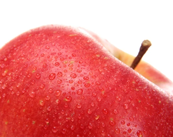 Pomme rouge mouillée — Photo