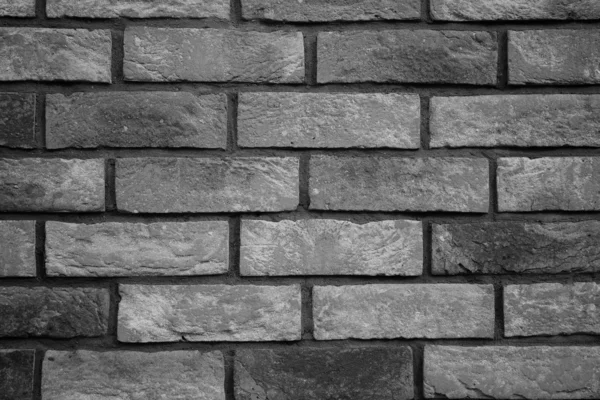 Ziegelwand auf Schwarz-Weiß-Ton — Stockfoto