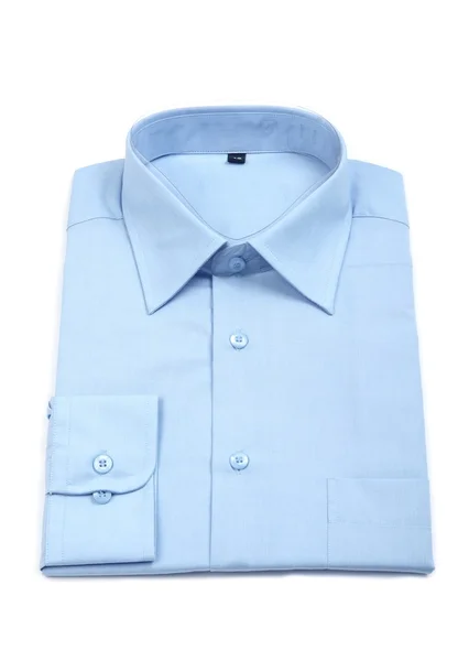 stock image A new blue man's shirt