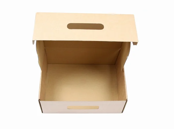 Karton kutuyu aç — Stok fotoğraf