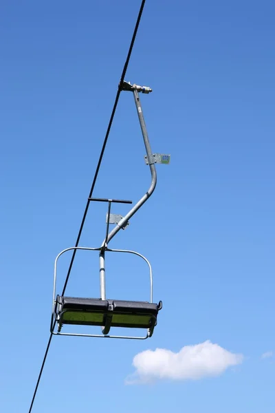 stock image Ski lift on blue sk